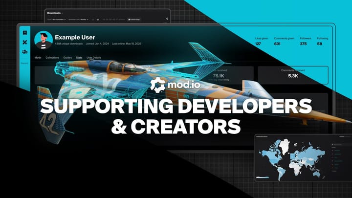 mod.io Newsletter: Supporting Developers & Creators